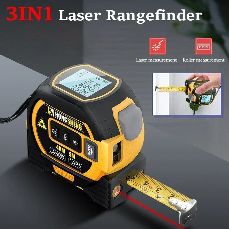 Made in Germany-Measurin Sight 3-In-1 Infrared Laser Tape Measuring