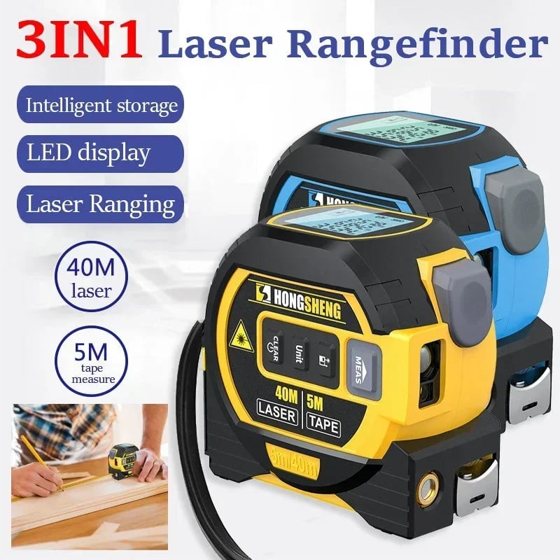 Made in Germany-Measurin Sight 3-In-1 Infrared Laser Tape Measuring