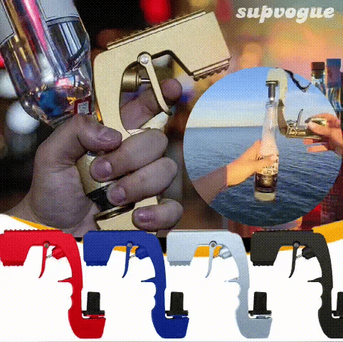 Bar party beer champagne launch prop gun