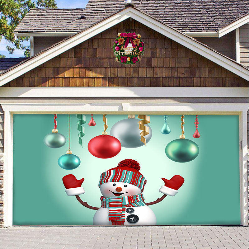 Christmas car door decoration