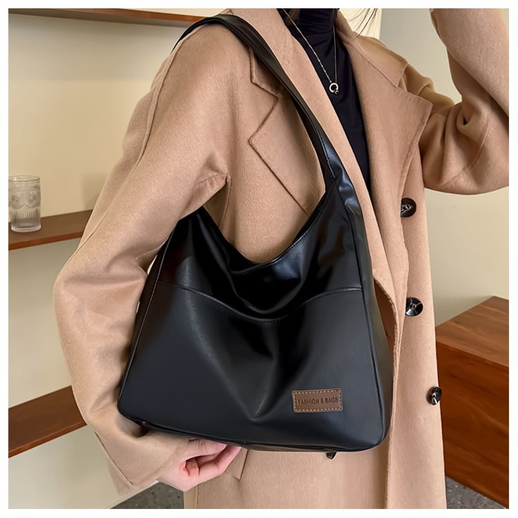 Simple PU Leather Tote Bag