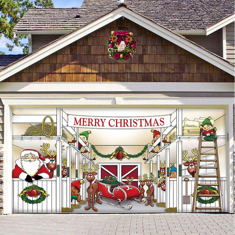 Christmas car door decoration