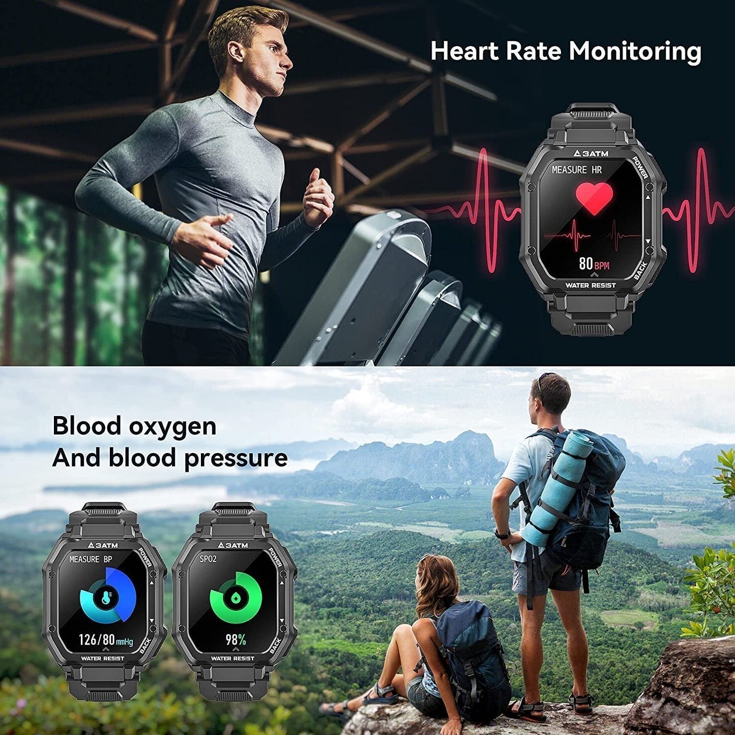 Outdoor Sports Three Defense Smart Watch