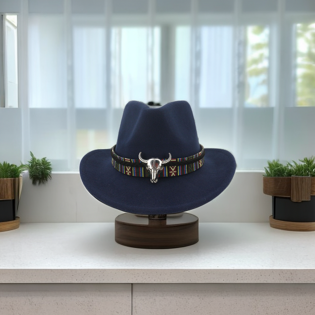 Western Cowboy Hat- Wine Red