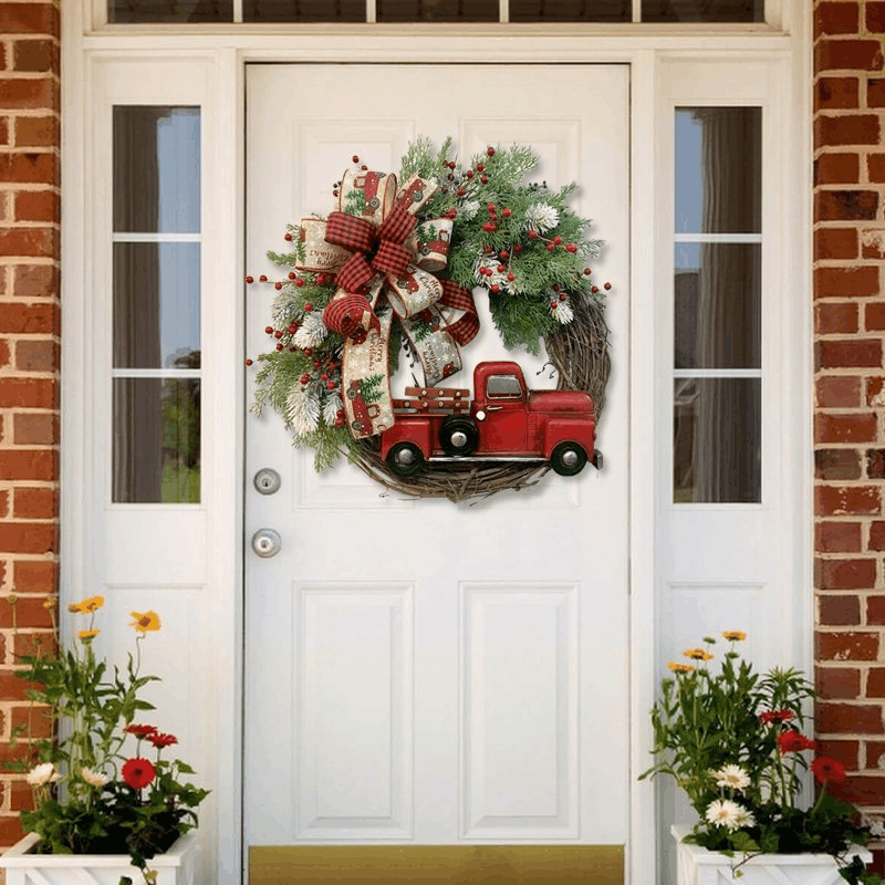Red Truck Christmas Wreath