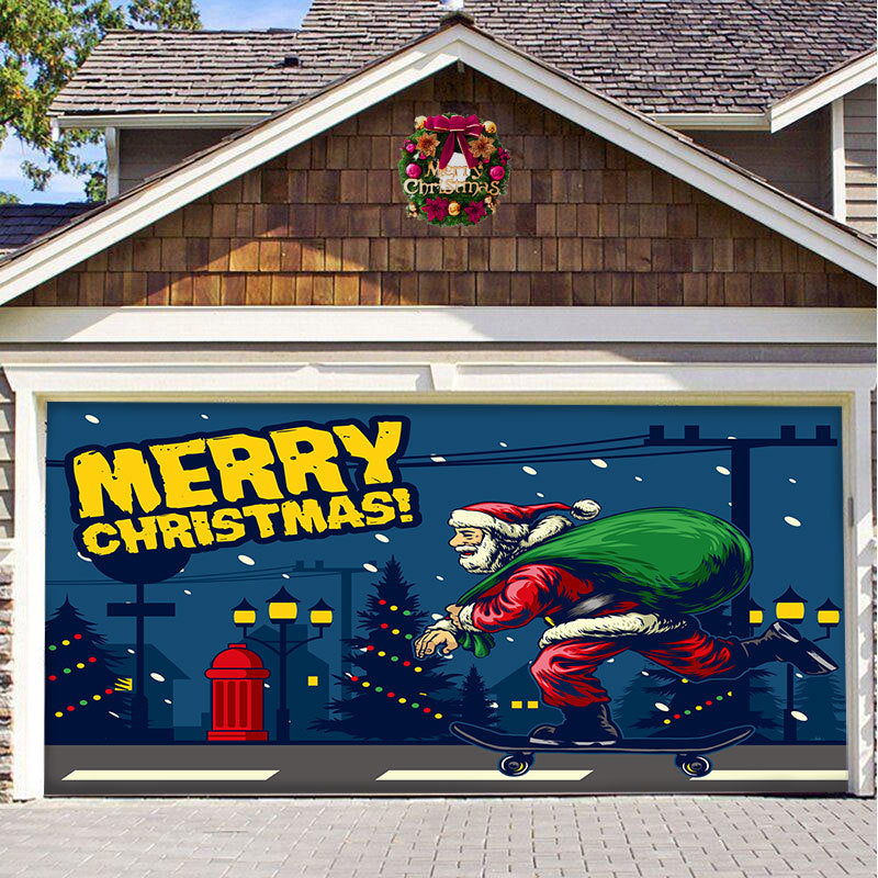 Christmas car door decoration