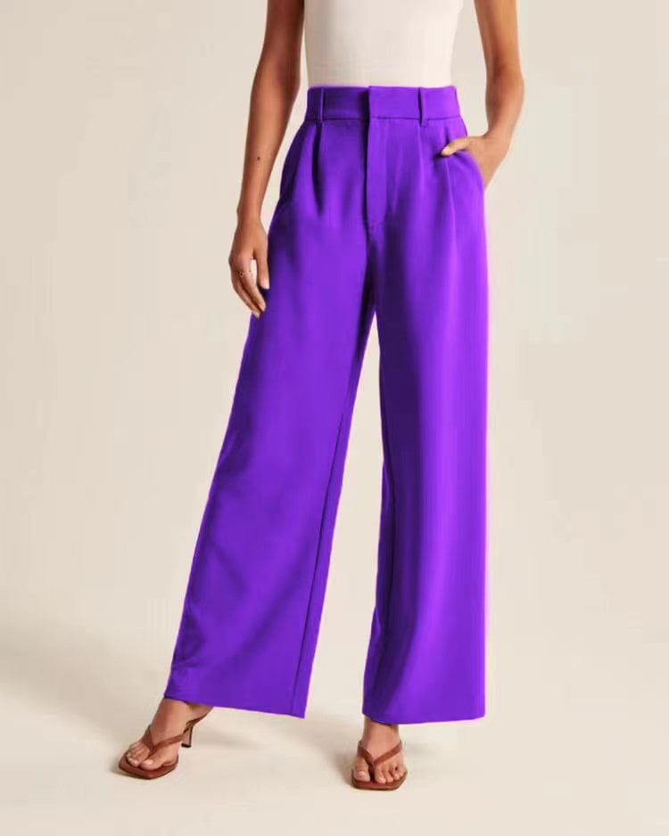 Lightweight Tailored Wide Leg Pants