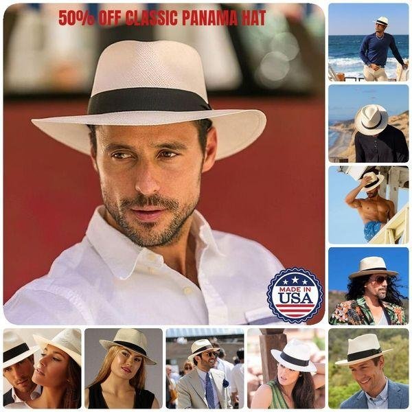 Classic Panama Hat-Handmade In Ecuador