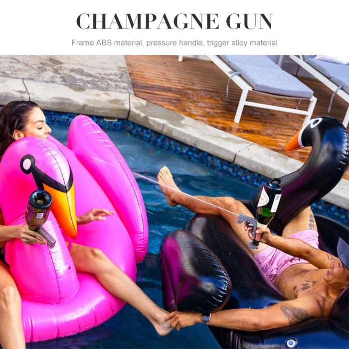 Bar party beer champagne launch prop gun