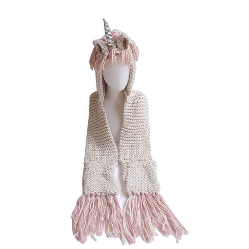 Lovely Kids Unicorn Hat Scarf