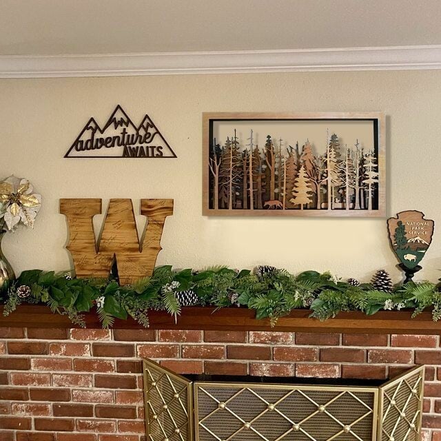 SALE 75% OFF-Forest Wildlife - Handcrafted Art