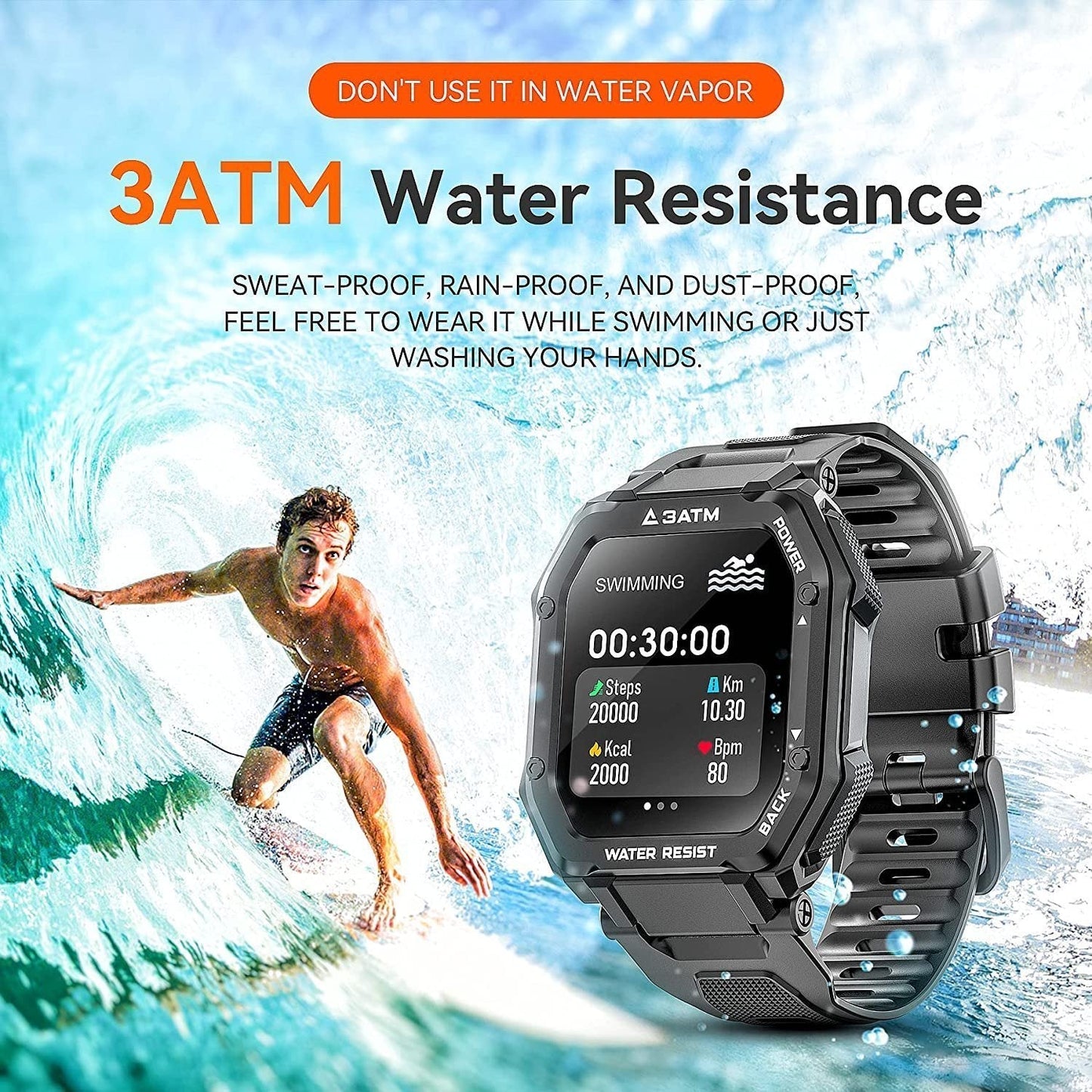 Outdoor Sports Three Defense Smart Watch