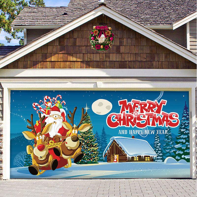 Christmas car door decoration