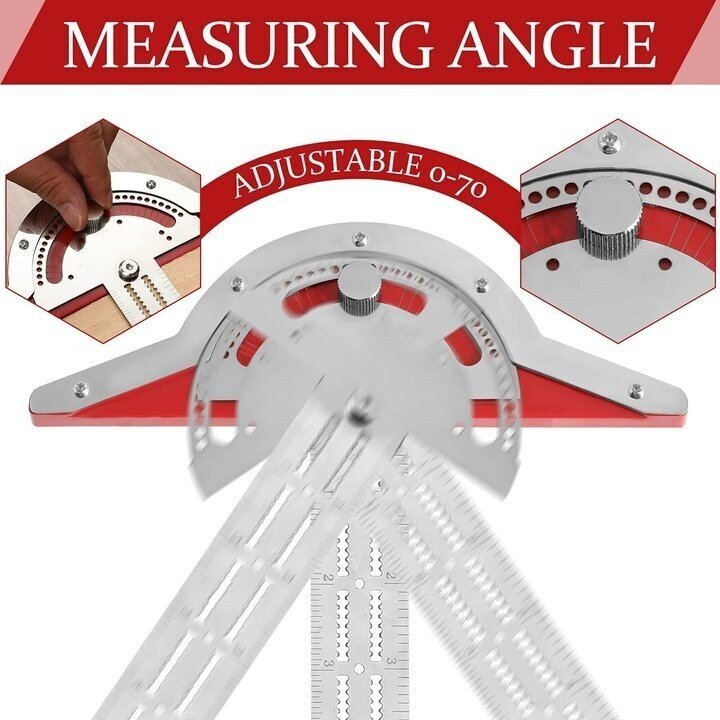 Ultra Precision Marking Ruler Square T Type Woodworking Scriber Measuring Tool