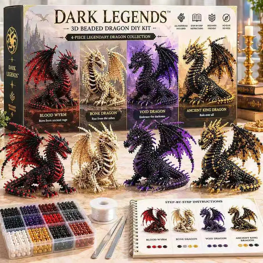 🦌Most Popular🧵Mini 3D Beaded Animal Craft Kit