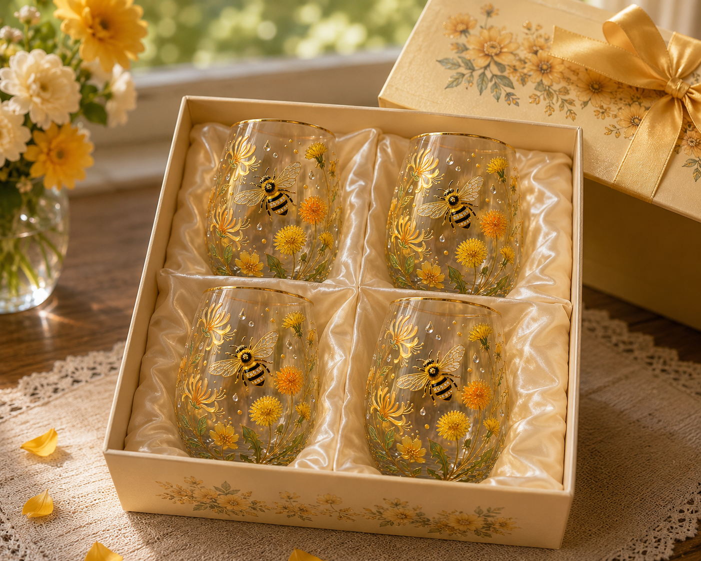 🌸🌿 Limited Edition 2026 Garden Morning Bliss Glass Tea Cup☀️☕