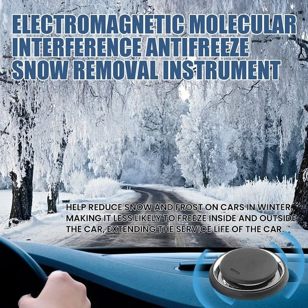 Electromagnetic molecular anti-freeze and snow removal tool