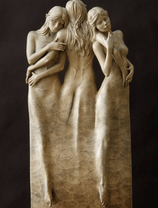 Sculpture of Three Goddess Embracing