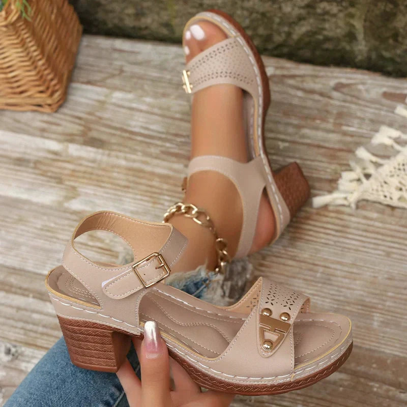 Women's Chunky Heeled Sandals