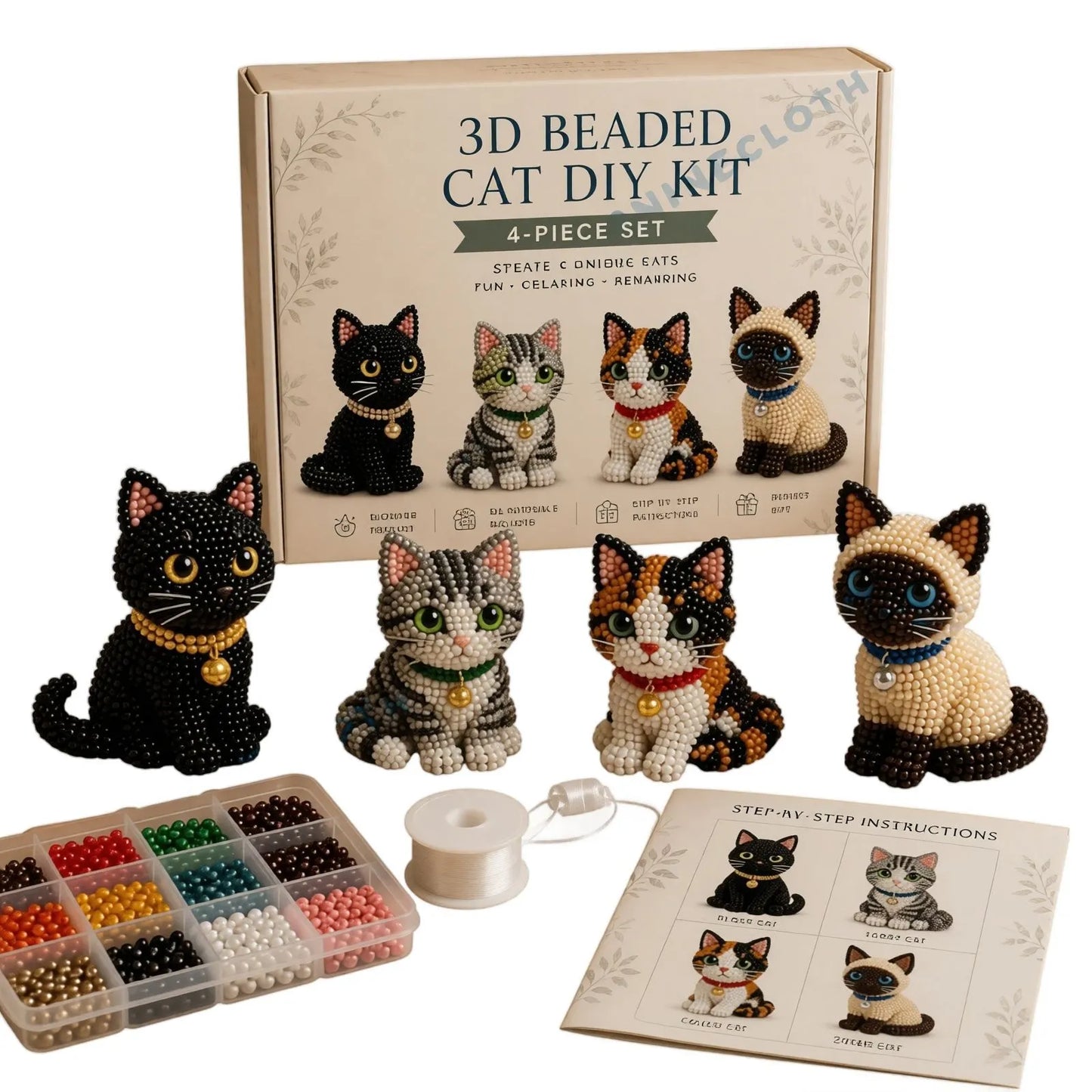 🎄Hot-Selling New 3d beaded seasonal gnome diy kit