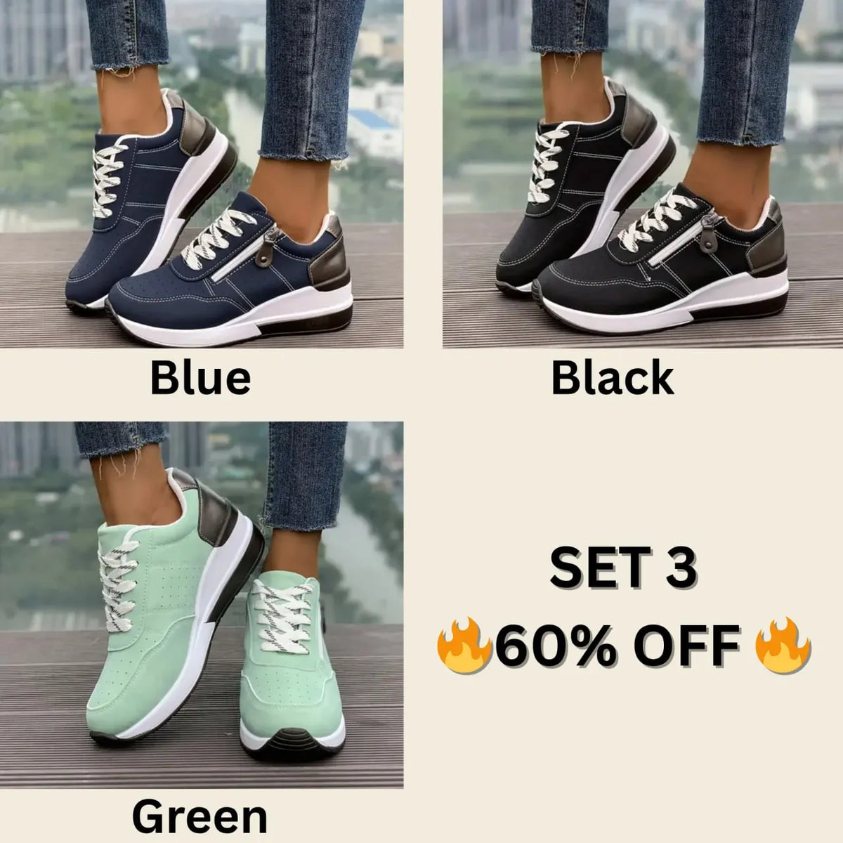 🔥Best Seller-Last Day Sale 60% OFF🔥Plus Size Women's Versatile Low Top Fashion Sneakers