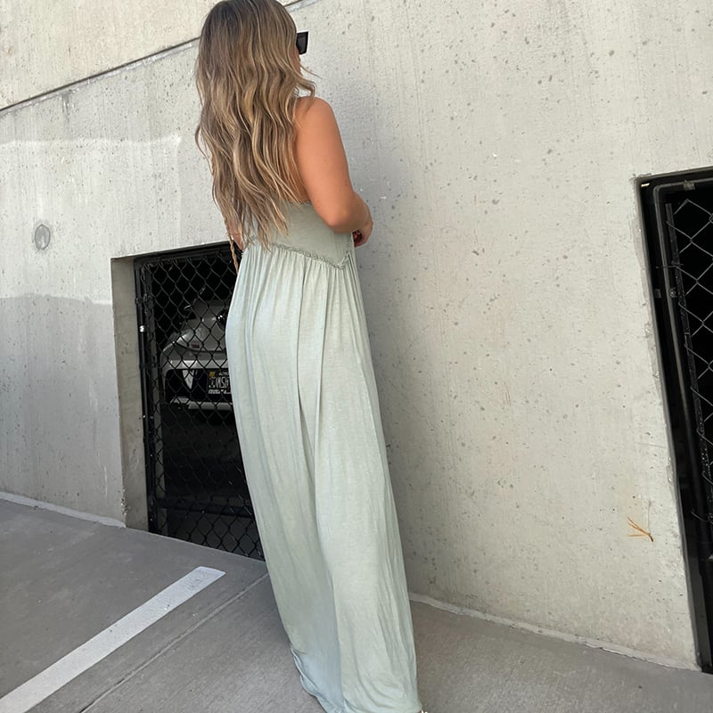 Slit Casual Simple Loose Maxi Long Dress