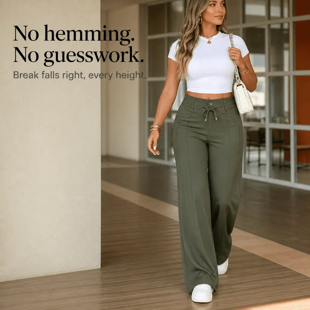 Women’s Relaxed‐Fit Straight‐Leg Trousers • Functional Multi‐Pocket Design