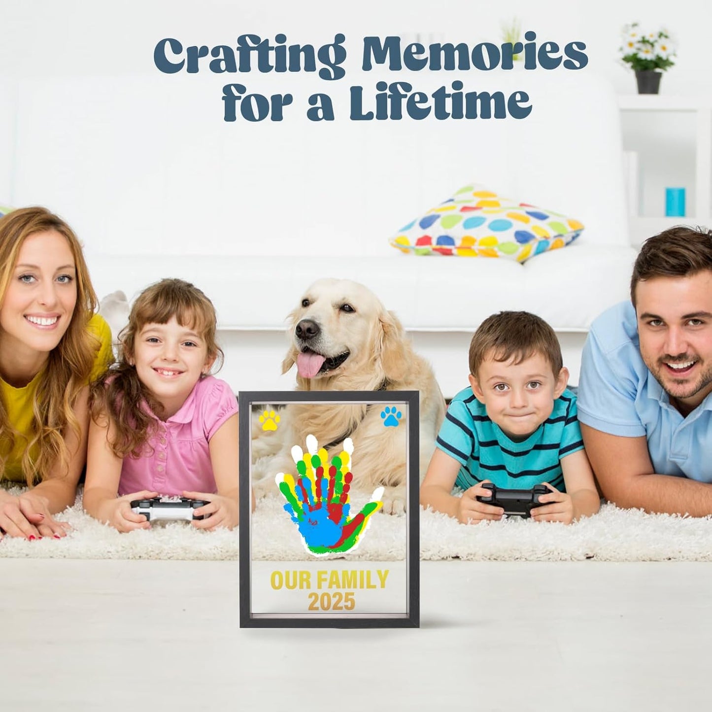 🎁Best Gift-Family Handprint Kit🌸Non-Toxic, Odorless, And Harmless