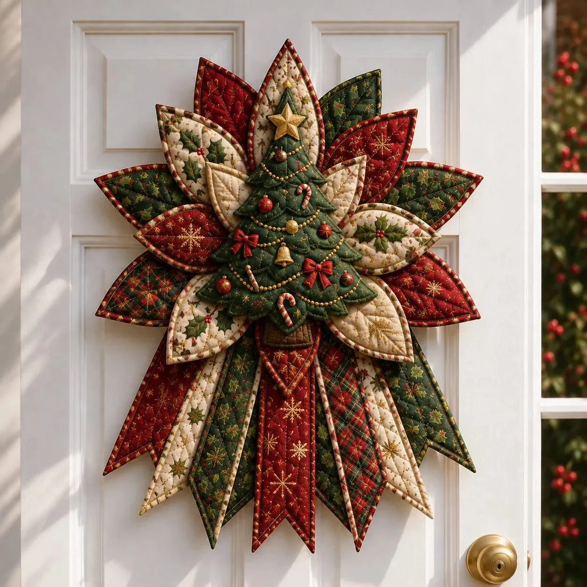 🎉Beginner-Friendly Oversized Christmas Character Quilted Door Hanger Sewing Kit 💕