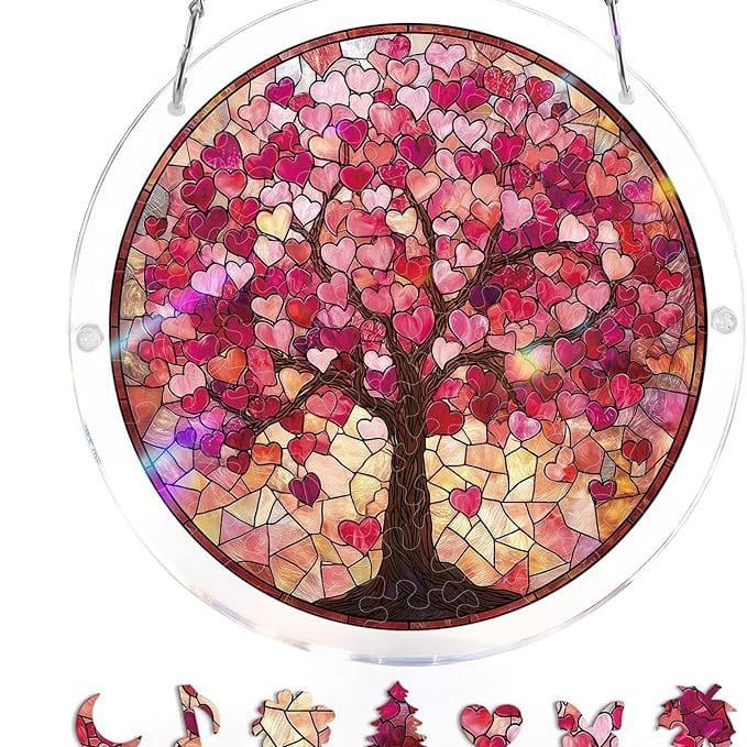 ☀️🛍️Acrylic Jigsaw Puzzle Suncatcher 80 Pieces