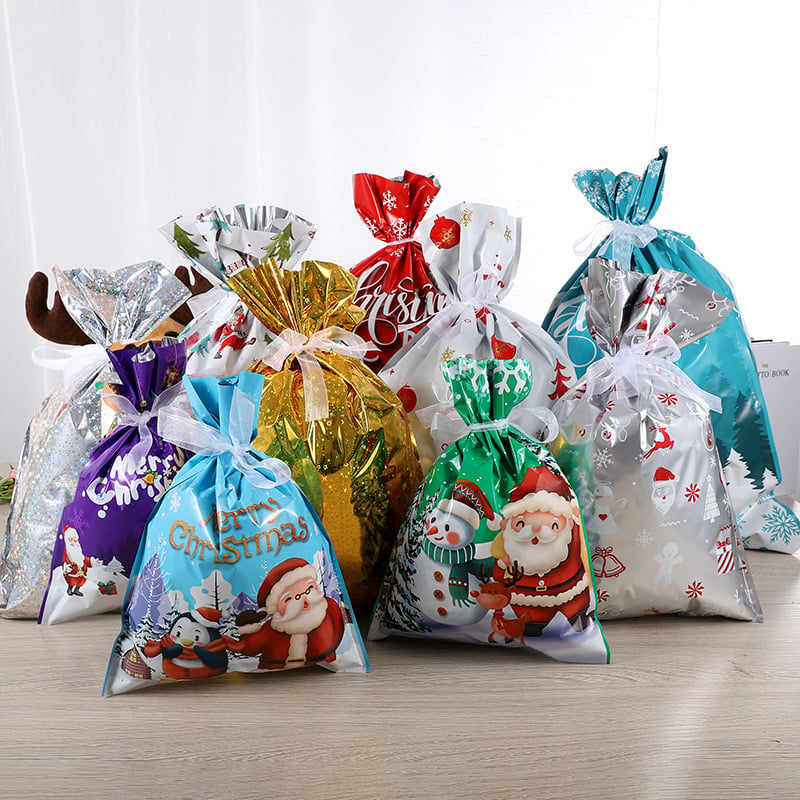 2024 New Christmas Drawstrings Gift Bags