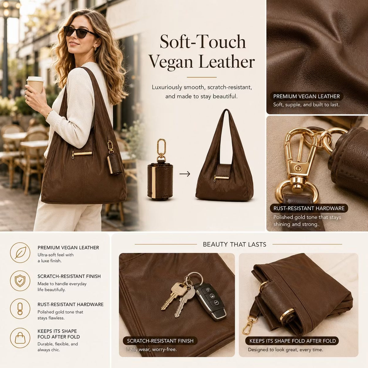 🛍️New Foldable Keychain Large Capacity Storage Bag