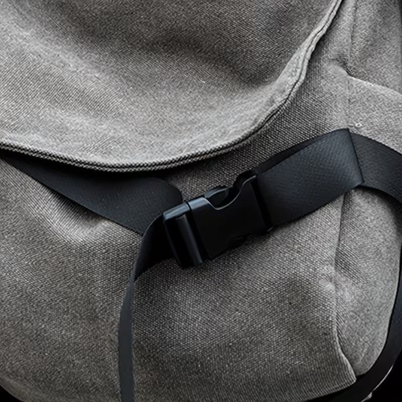 🔥 Last Day Limited Time Promotion🔥Men's Plain Canvas Crossbody Bag with Frog