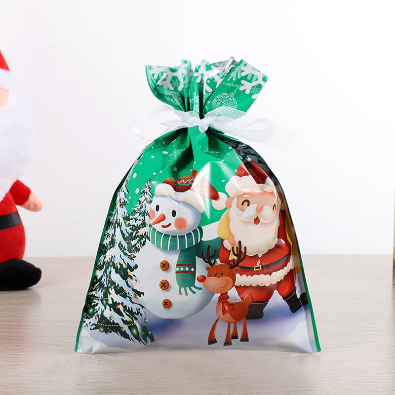 2024 New Christmas Drawstrings Gift Bags