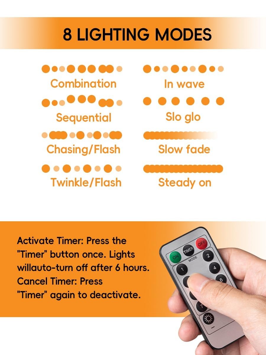 🔥Hanging Swing Ghost Halloween Decor with String Lights