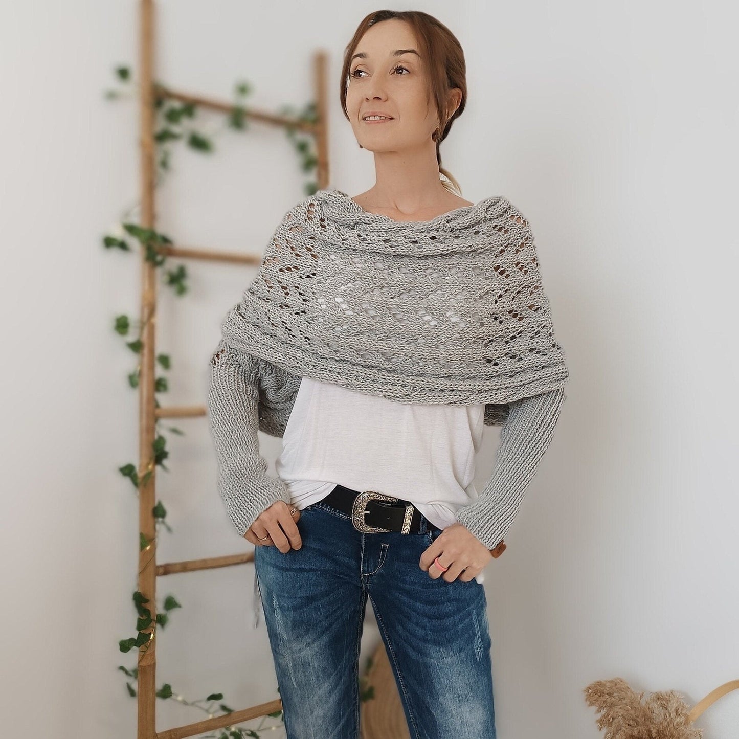 Knitted Wrap Shrugs For Women