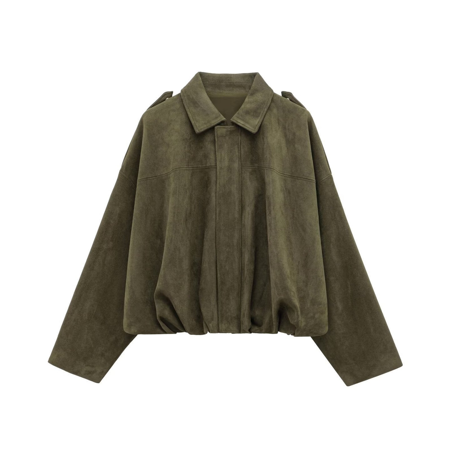 Trendy Autumn Military Short Jacket for Women