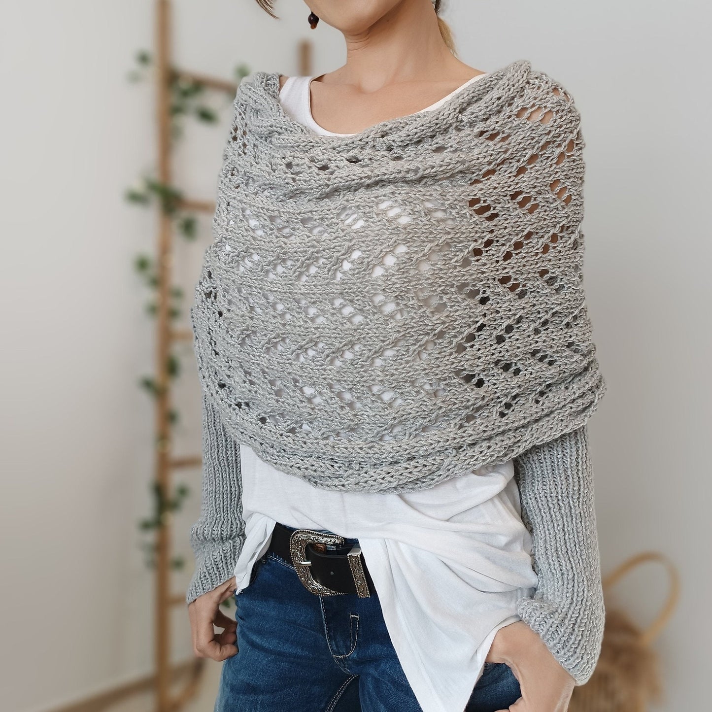 Knitted Wrap Shrugs For Women
