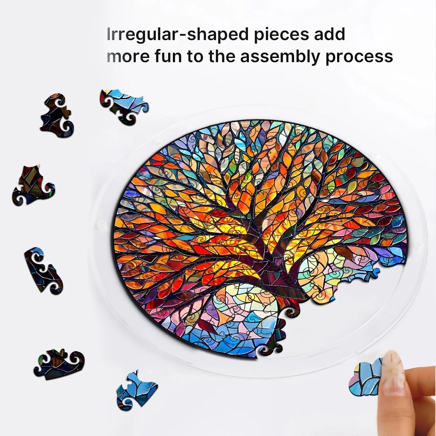 ☀️🛍️Acrylic Jigsaw Puzzle Suncatcher 80 Pieces