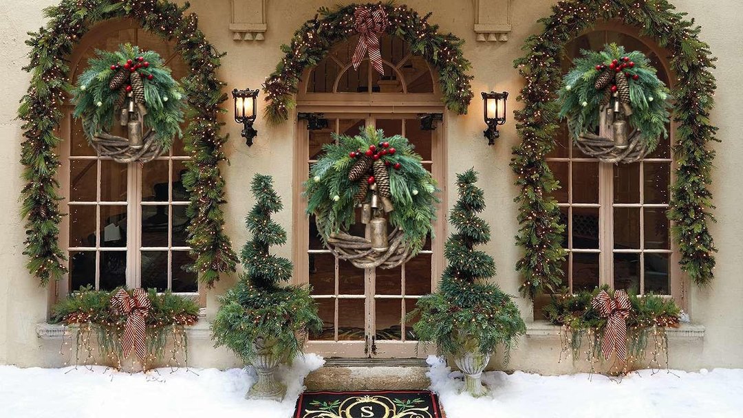 Early Christmas Sale🍭Farmhouse Christmas Wreath Boho Wreath Holiday Wreath