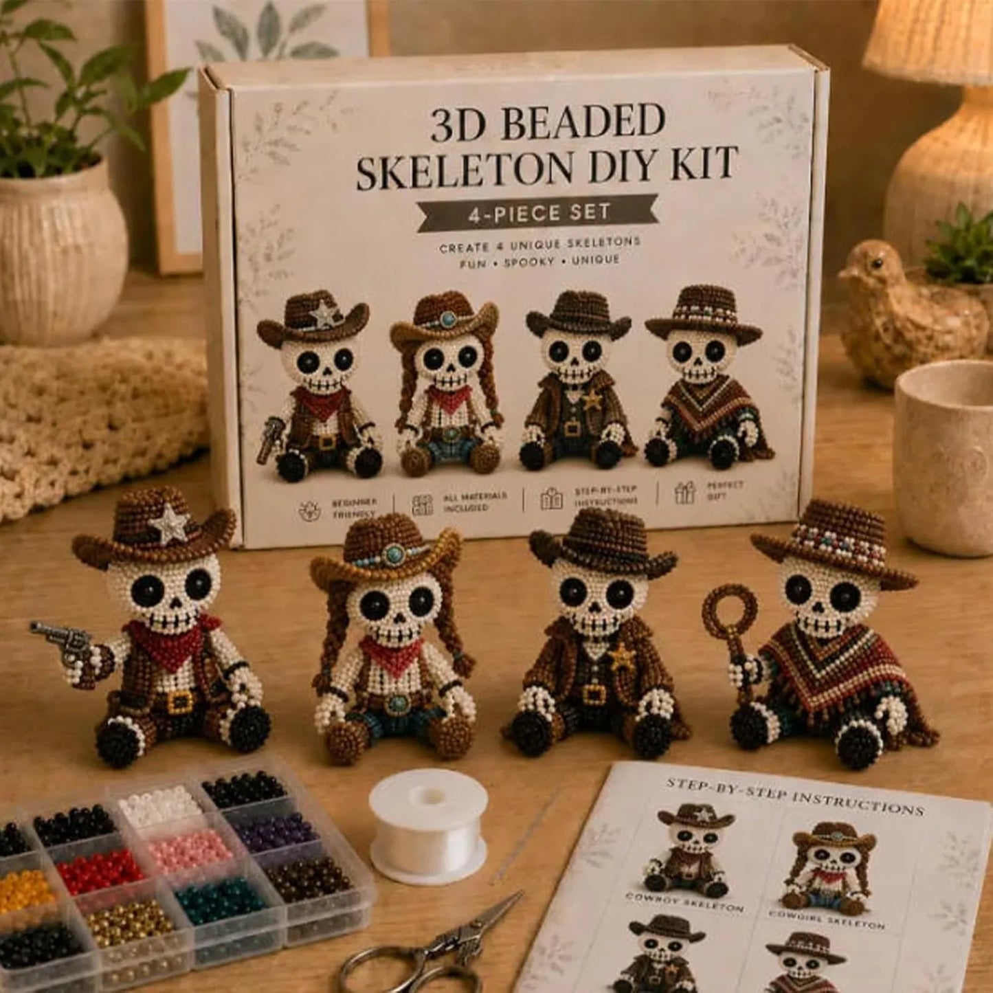 🎄Hot-Selling New 3d beaded seasonal gnome diy kit