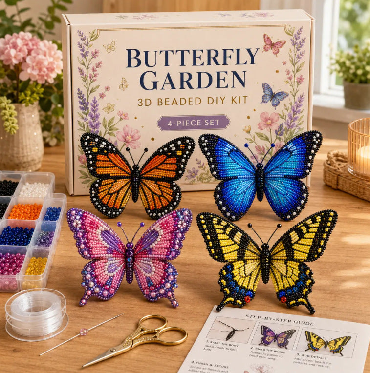 🦌Most Popular🧵Mini 3D Beaded Animal Craft Kit