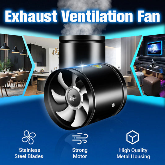🔥Suitable For Multiple Scenarios - High-Speed, High-Power, Super-Strong Suction And Silent Exhaust Fan