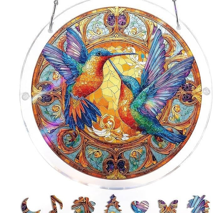 ☀️🛍️Acrylic Jigsaw Puzzle Suncatcher 80 Pieces