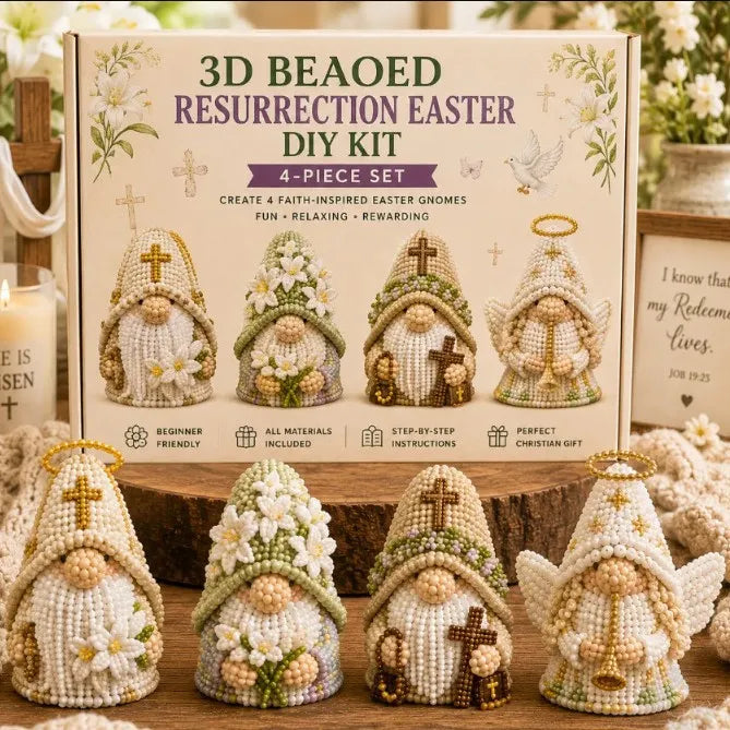 🎄Hot-Selling New 3d beaded seasonal gnome diy kit