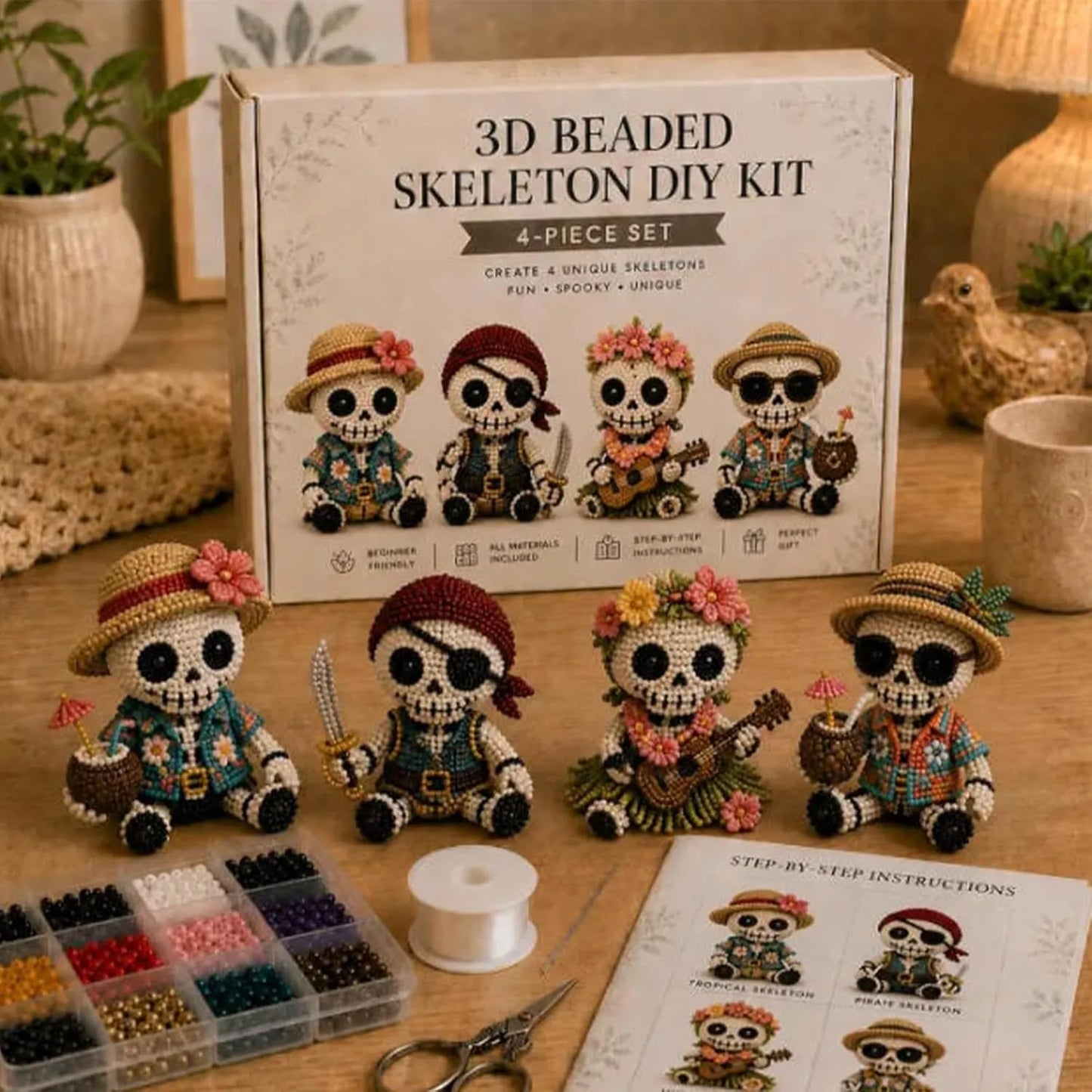 🎄Hot-Selling New 3d beaded seasonal gnome diy kit