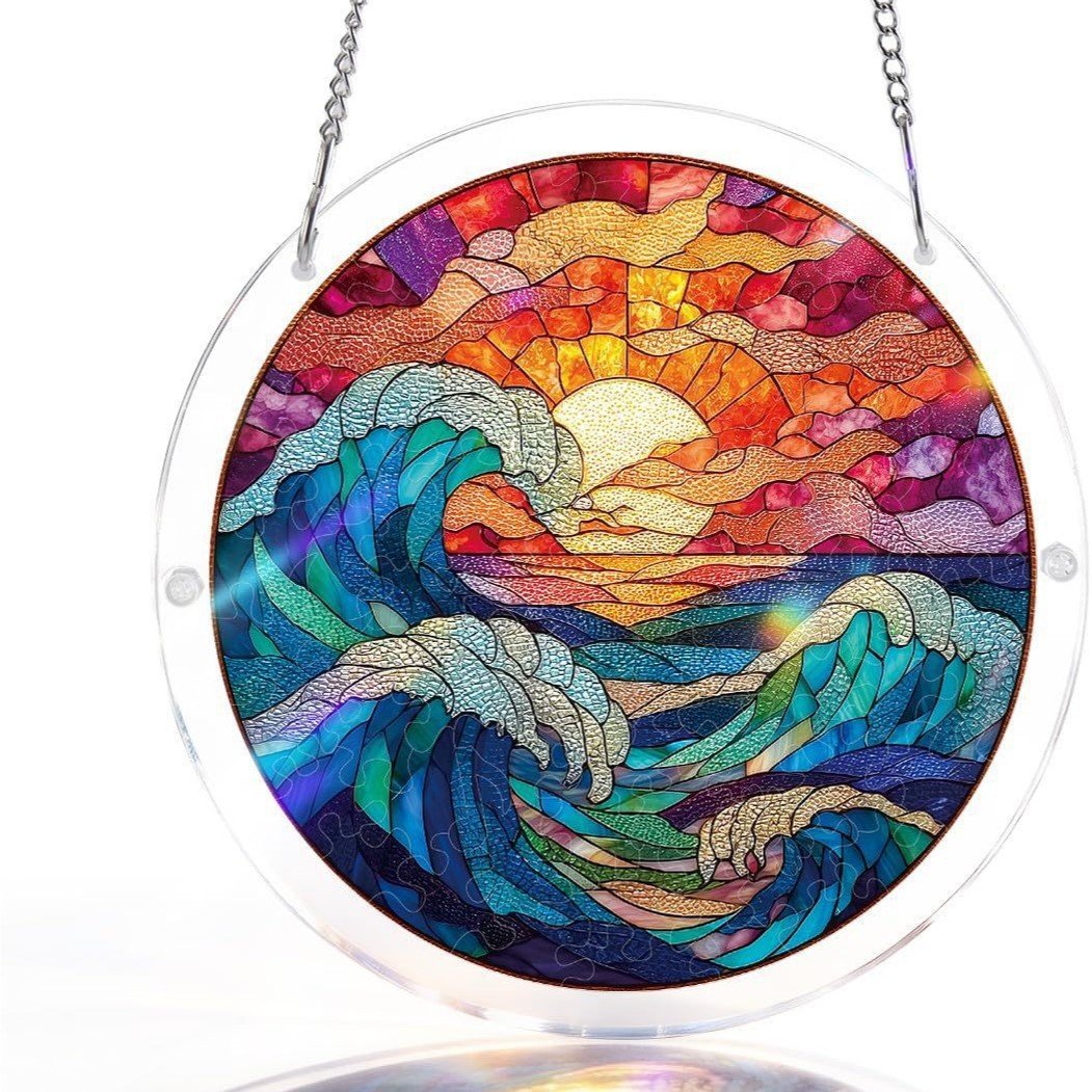 ☀️🛍️Acrylic Jigsaw Puzzle Suncatcher 80 Pieces