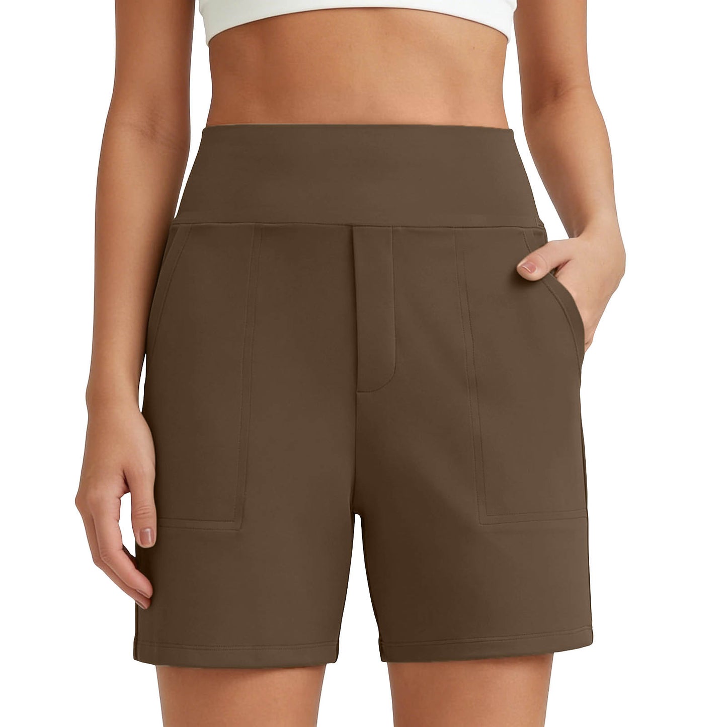 🌞50% OFF🏃‍♀️Women’s High-Waist Athletic Shorts – Running & Yoga Summer Shorts with Pockets