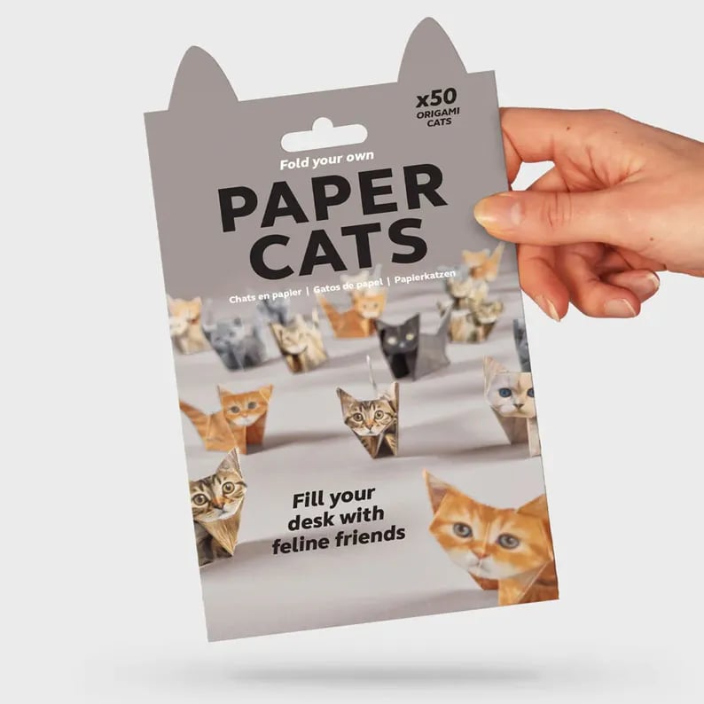 🎄💝DIY Paper Cats Origami Animal Handicraft Gift
