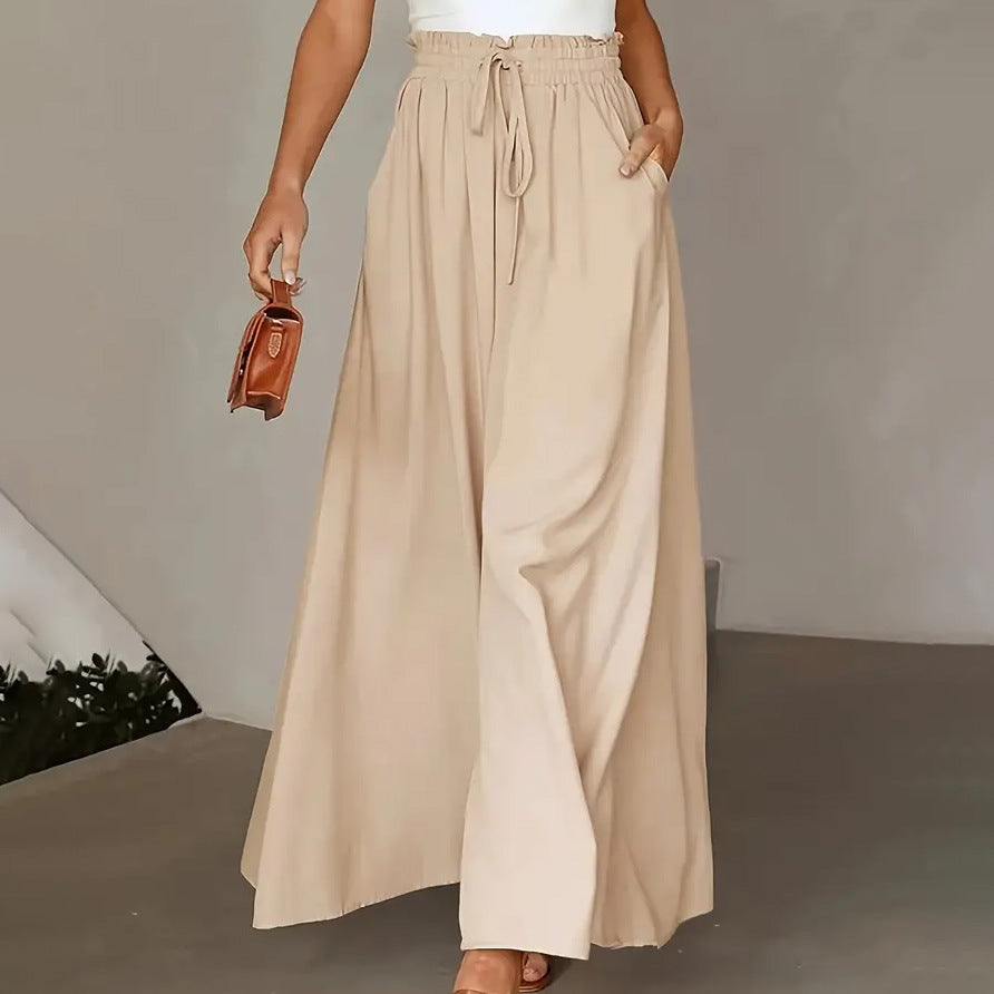 Women's High-Waisted Wide-Leg Pants